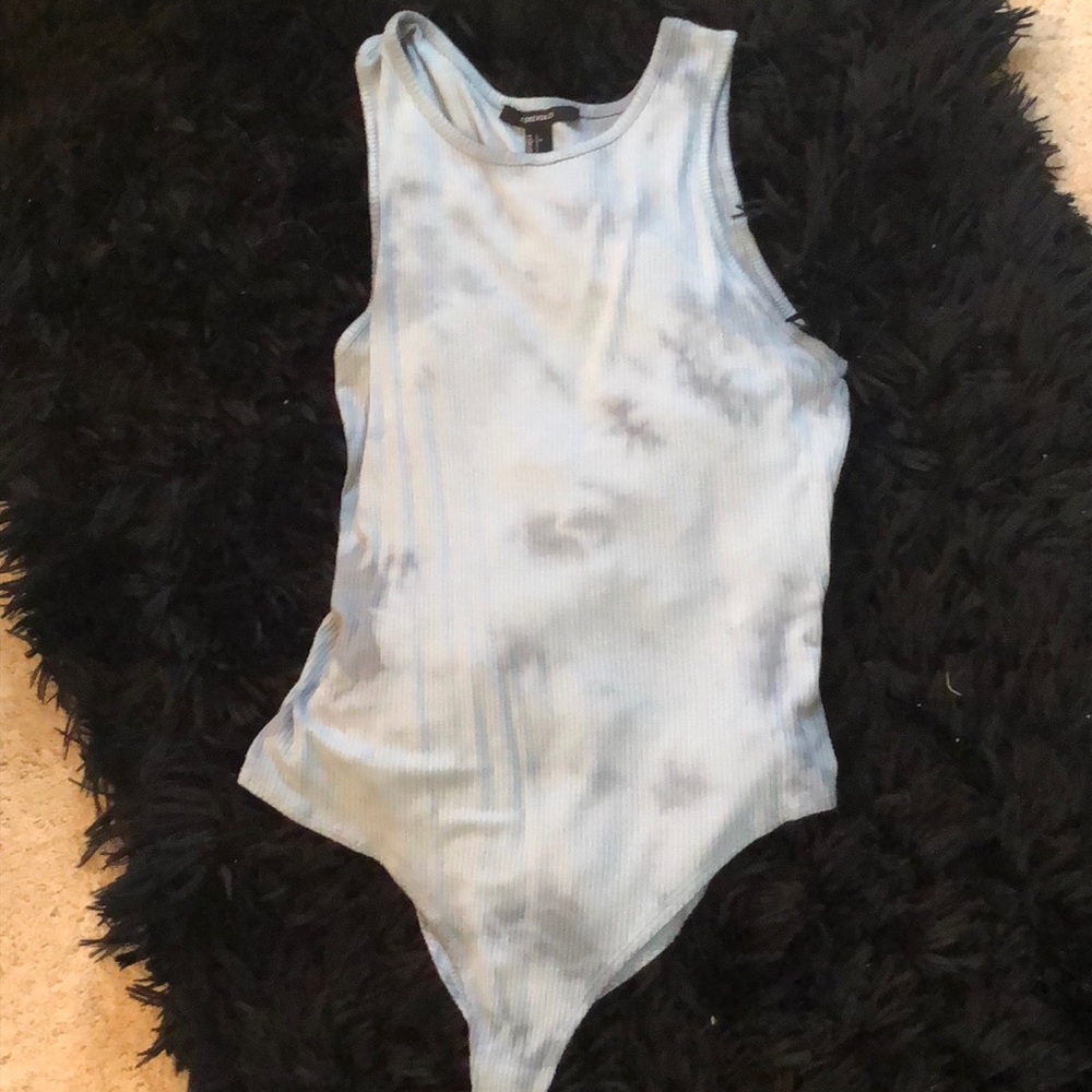 Blue tie-dye bodysuit!